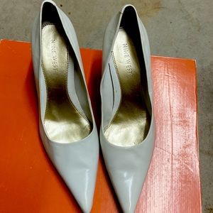 Genuine leather upper. Good condition.